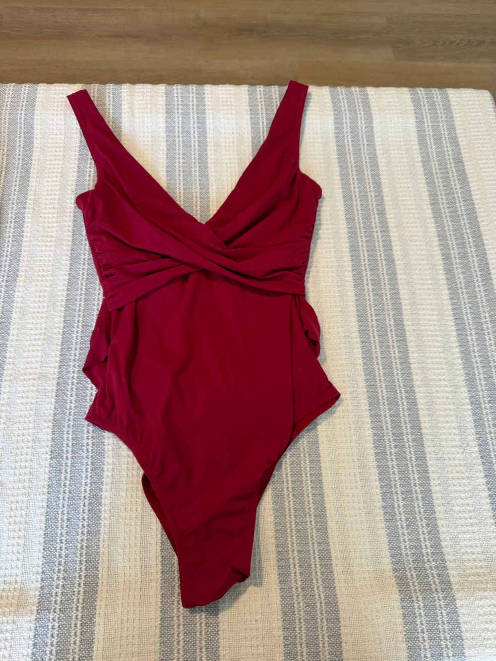 SHAN Deep Berry One-Piece Swimsuit